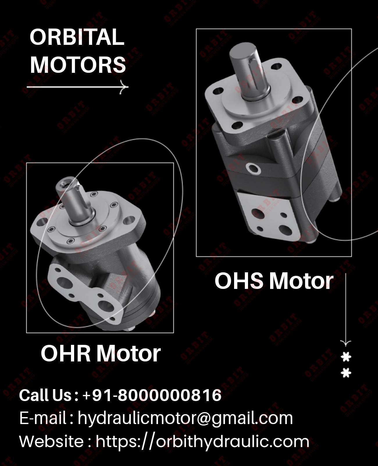 OMRX-375 83063749 White Hydraulic Motor